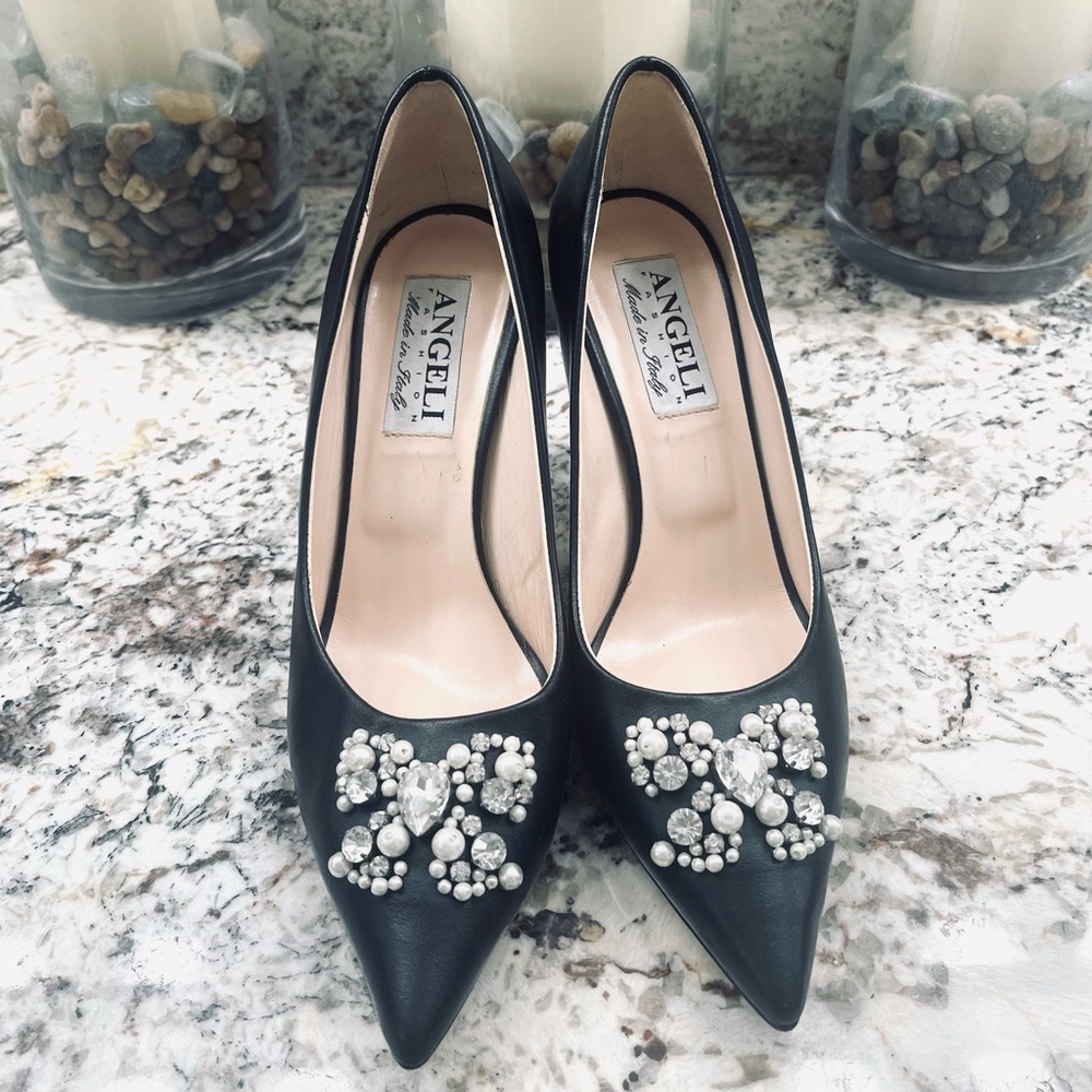 ANGELI JEWELED HEELS